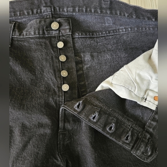 Levi's 501 Original Fit Jean in All Nighter Black Men's Size 40 x 30 - Picture 12 of 13